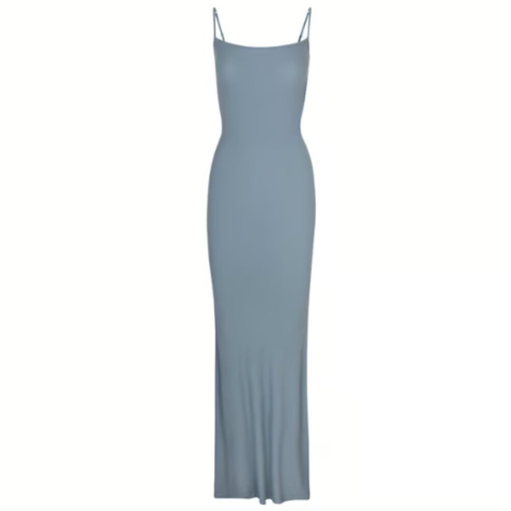 SKIMS Soft Lounge Long Slip Dress - Arctic - RARE